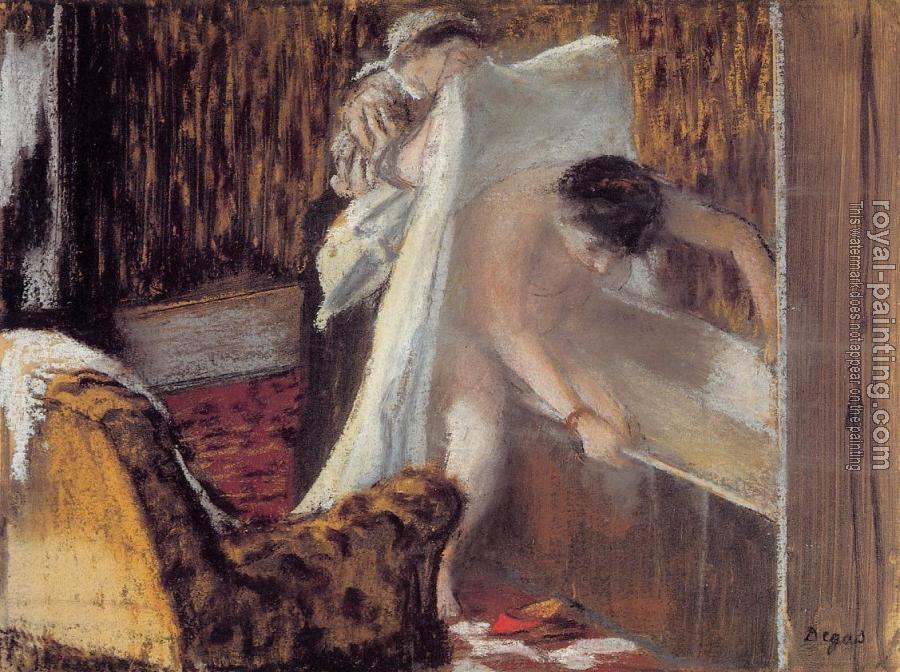 Edgar Degas : Woman Leaving Her Bath